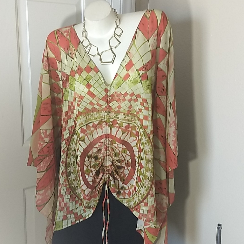 Unique Spectrum Coverall Blouse - image 1